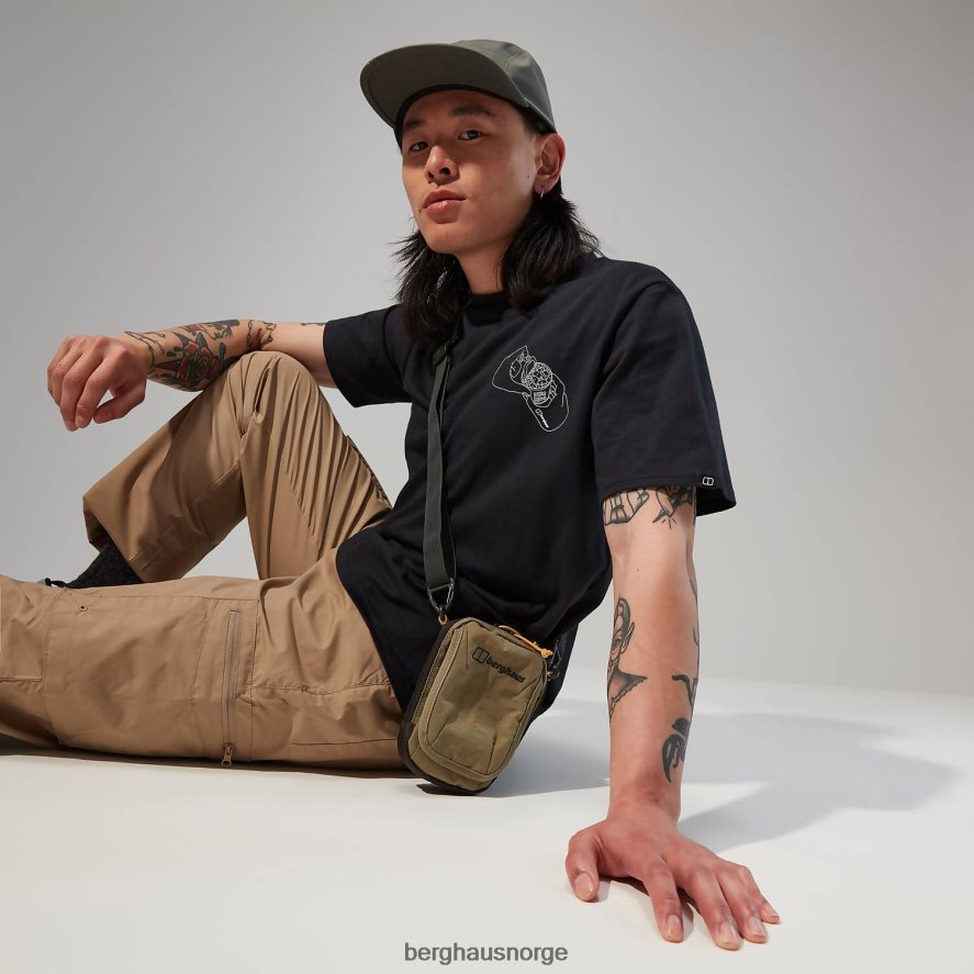 hike beans kortermet t-skjorte Berghaus menn svart F262D6174 klær