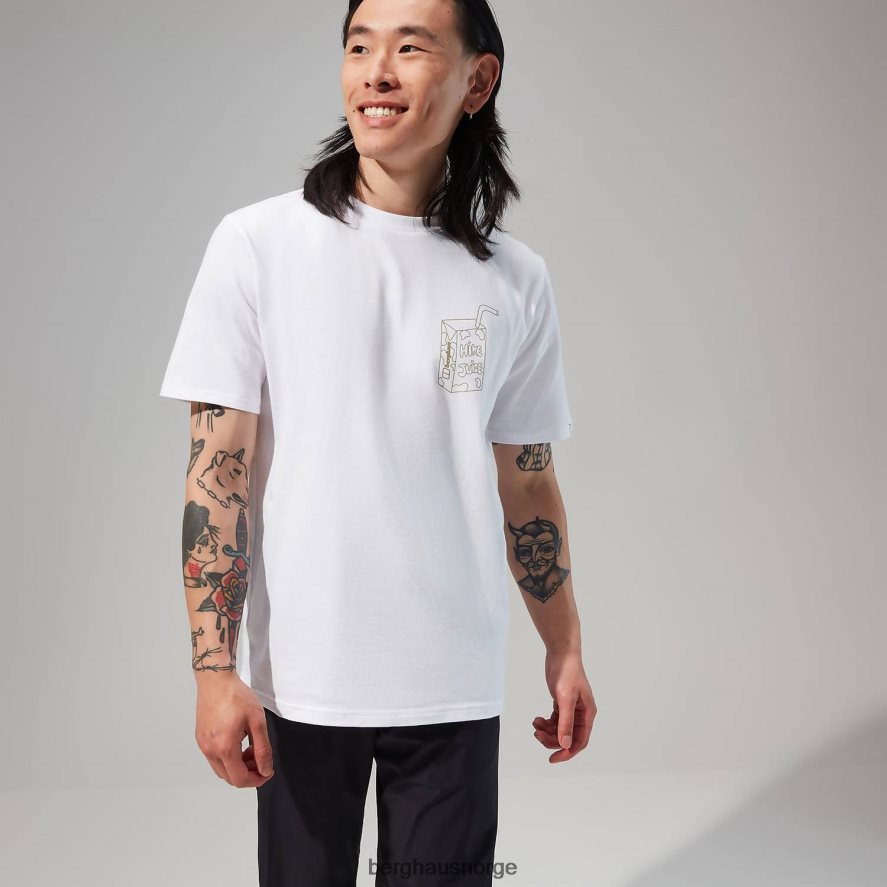 hike juice kortermet t-skjorte Berghaus menn hvit F262D6170 klær