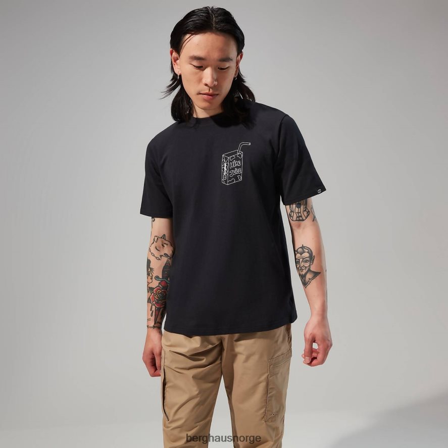 hike juice kortermet t-skjorte Berghaus menn svart F262D6171 klær