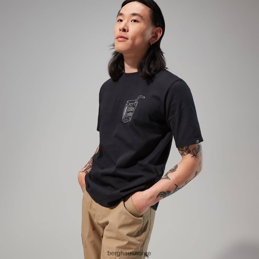 hike juice kortermet t-skjorte Berghaus menn svart F262D6171 klær