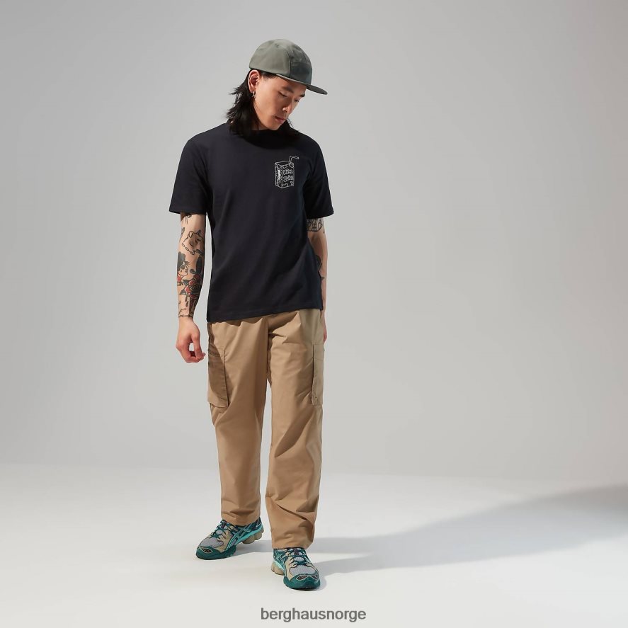 hike juice kortermet t-skjorte Berghaus menn svart F262D6171 klær