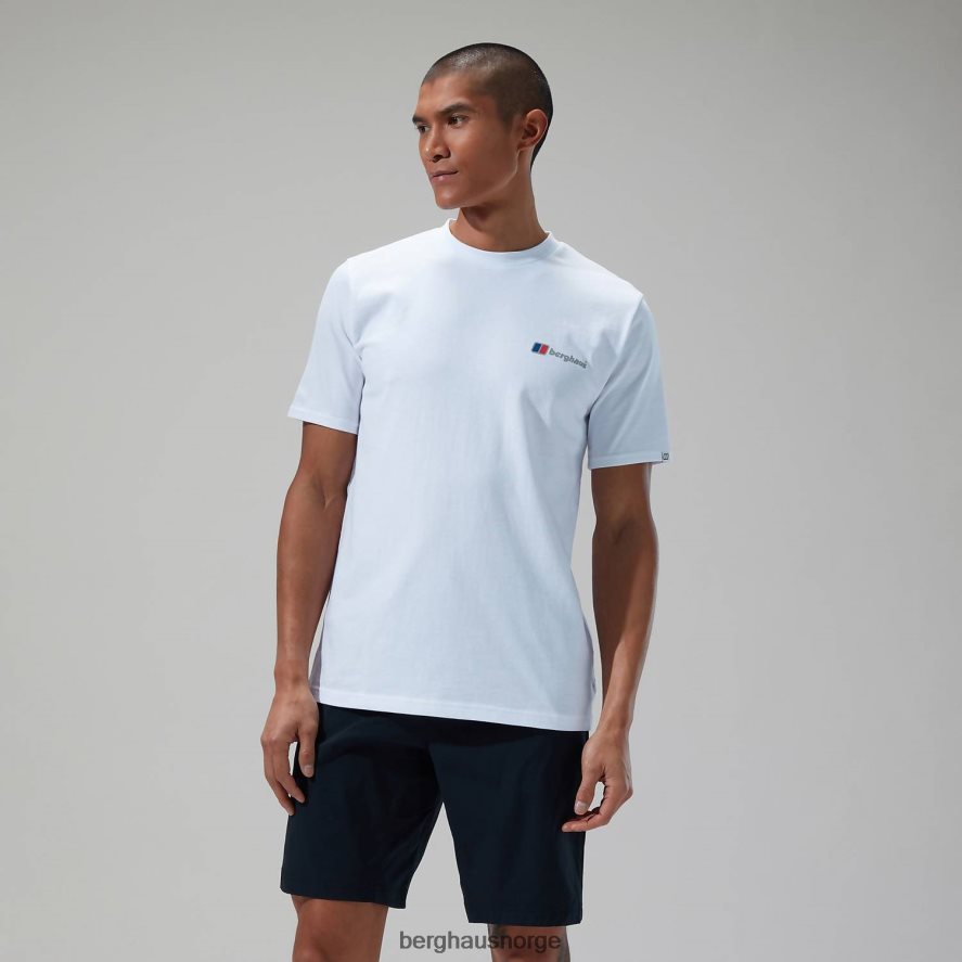 kalibrering lineær kortermet t-skjorte Berghaus menn hvit F262D6183 klær