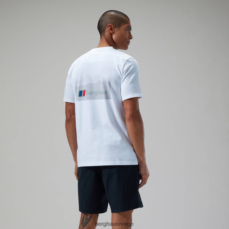 kalibrering lineær kortermet t-skjorte Berghaus menn hvit F262D6183 klær