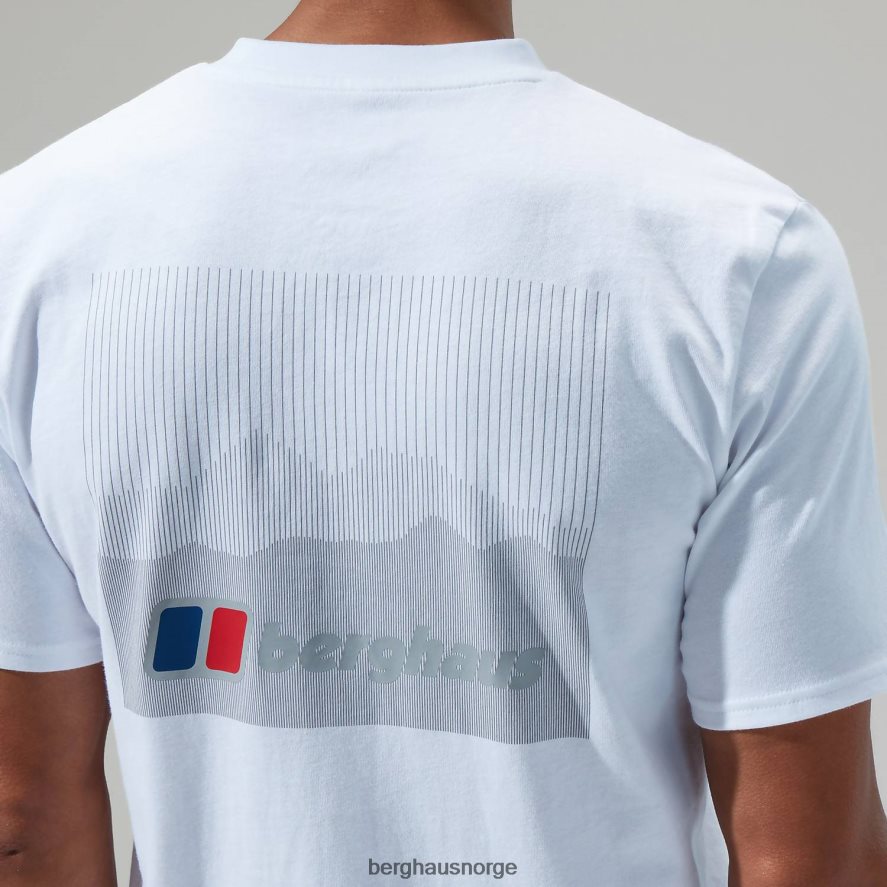 kalibrering lineær kortermet t-skjorte Berghaus menn hvit F262D6183 klær