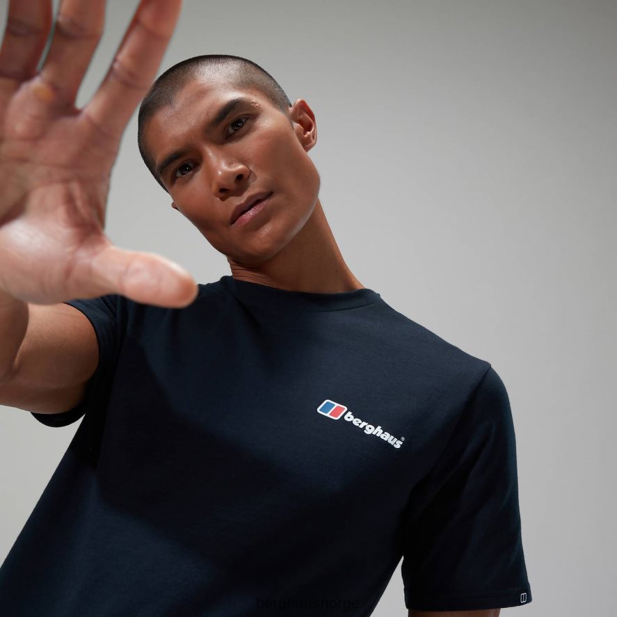 kalibrering lineær kortermet t-skjorte Berghaus menn svart F262D6182 klær