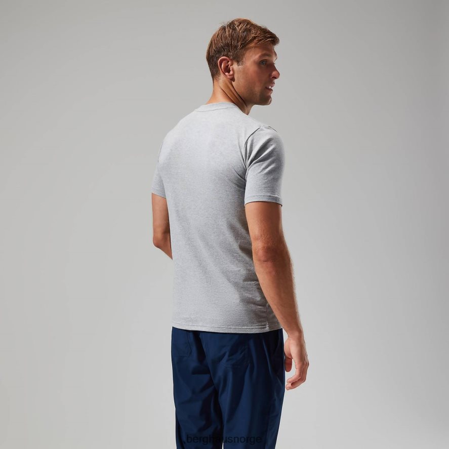 klassisk logo-t-skjorte Berghaus menn mørk grå F262D6212 klær
