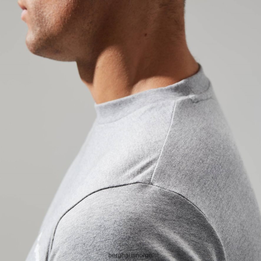 klassisk logo-t-skjorte Berghaus menn mørk grå F262D6212 klær