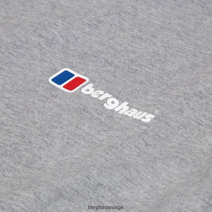 klassisk logo-t-skjorte Berghaus menn mørk grå F262D6212 klær