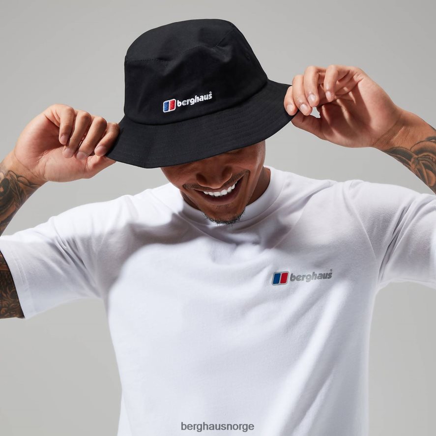 økologisk klassisk logo-t-skjorte Berghaus menn hvit F262D6210 klær