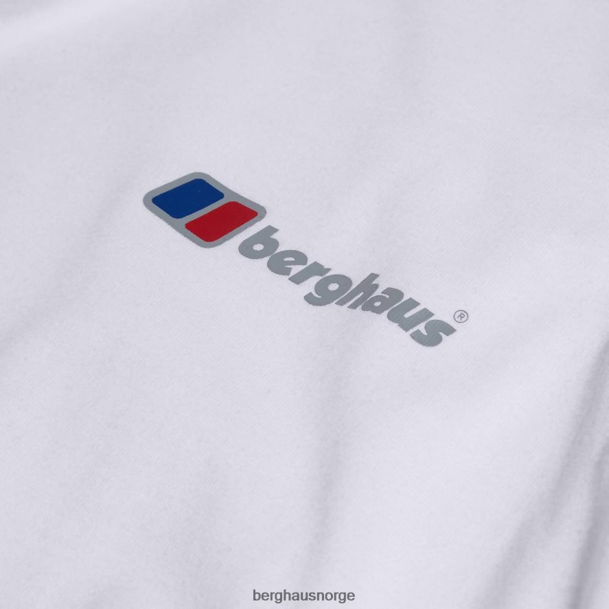 økologisk klassisk logo-t-skjorte Berghaus menn hvit F262D6210 klær