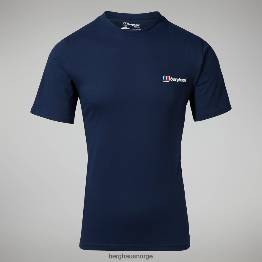 økologisk klassisk logo-t-skjorte Berghaus menn mørke blå F262D6211 klær