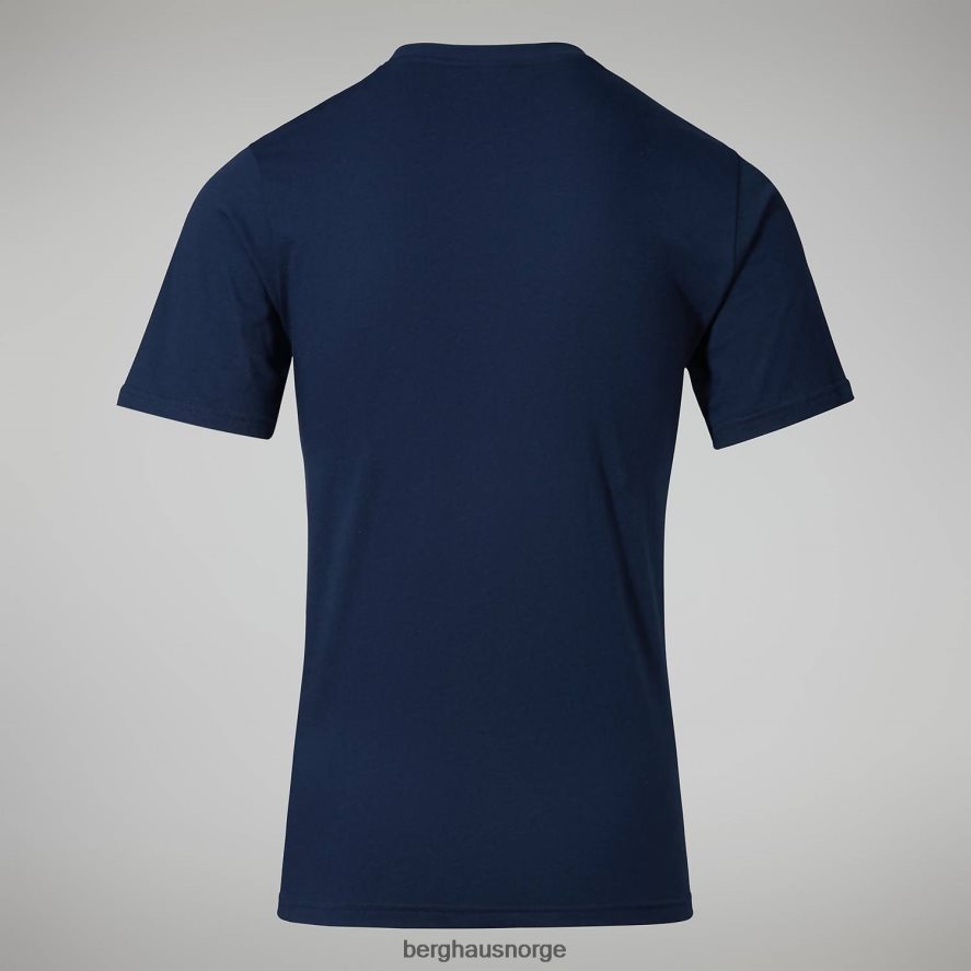 økologisk klassisk logo-t-skjorte Berghaus menn mørke blå F262D6211 klær