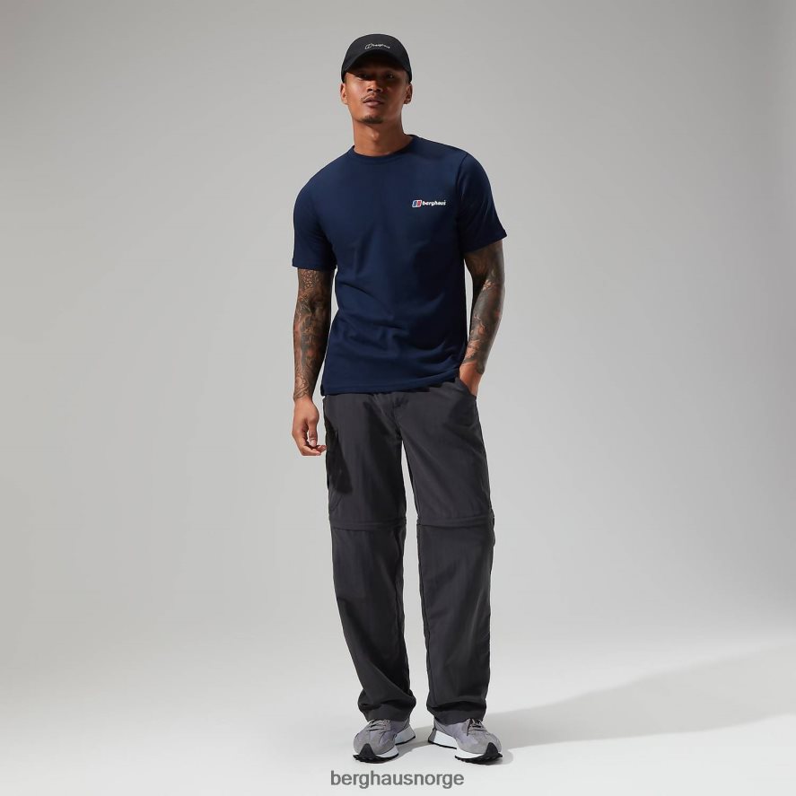 økologisk klassisk logo-t-skjorte Berghaus menn mørke blå F262D6211 klær