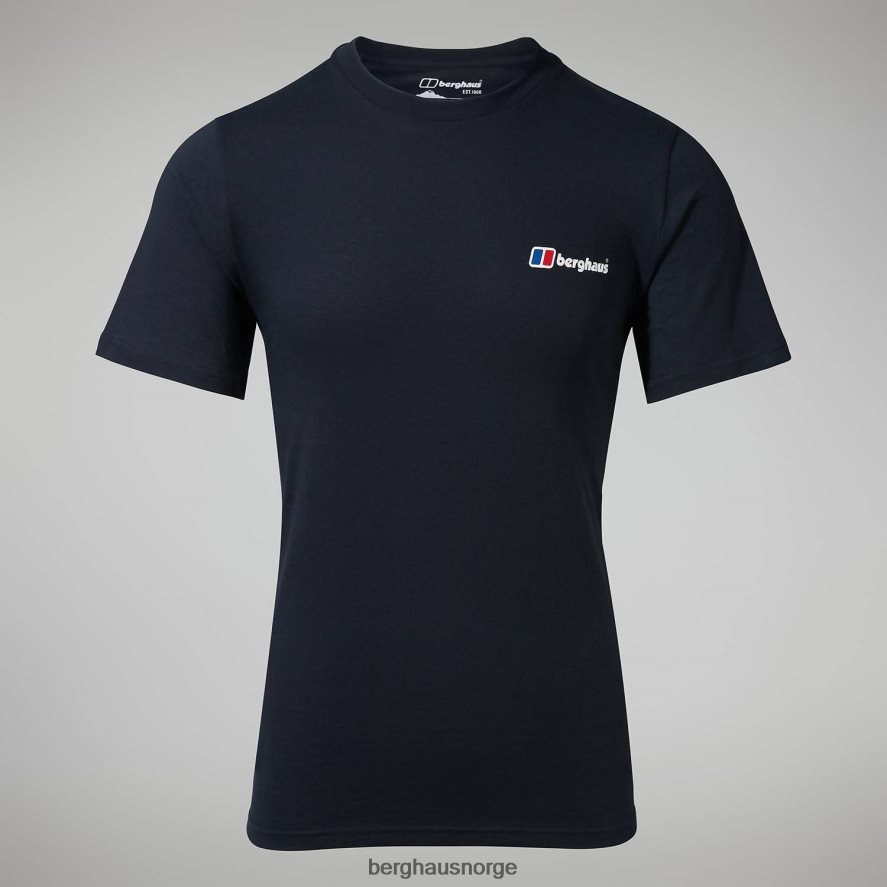 økologisk klassisk logo-t-skjorte Berghaus menn svart F262D6209 klær