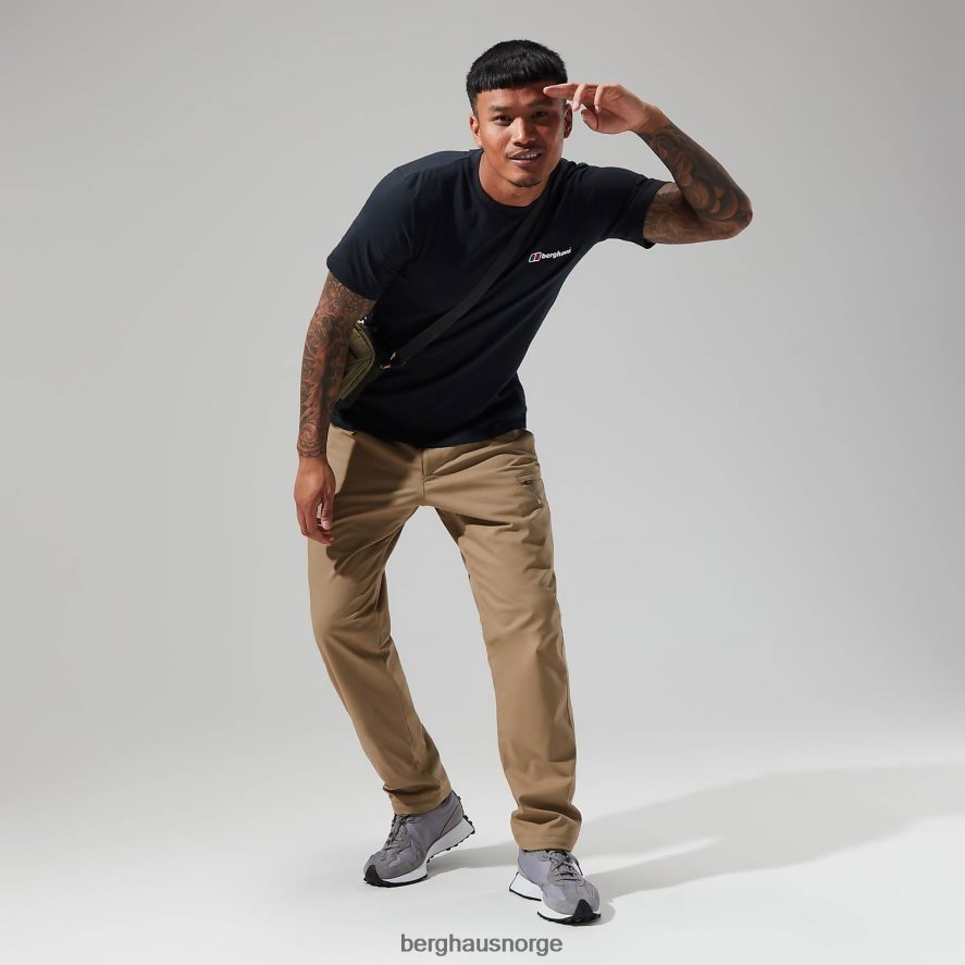 økologisk klassisk logo-t-skjorte Berghaus menn svart F262D6209 klær