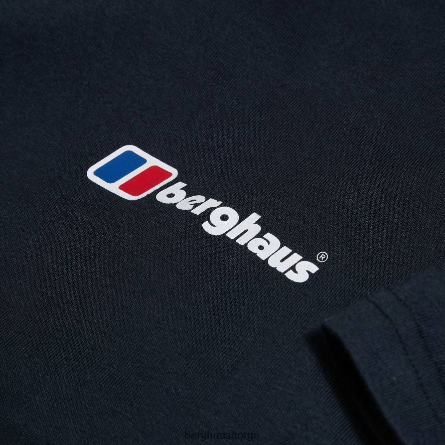 økologisk klassisk logo-t-skjorte Berghaus menn svart F262D6209 klær