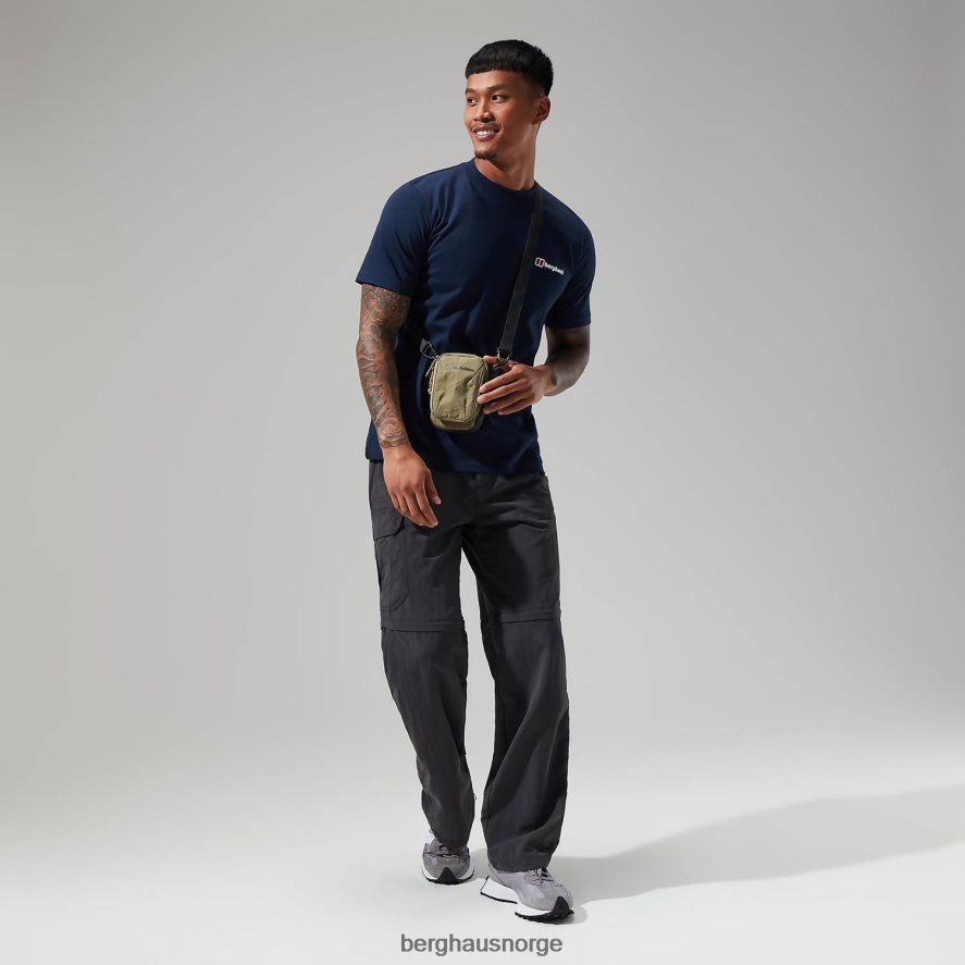 økologisk logo-t-skjorte foran og bak Berghaus menn mørke blå F262D6214 klær