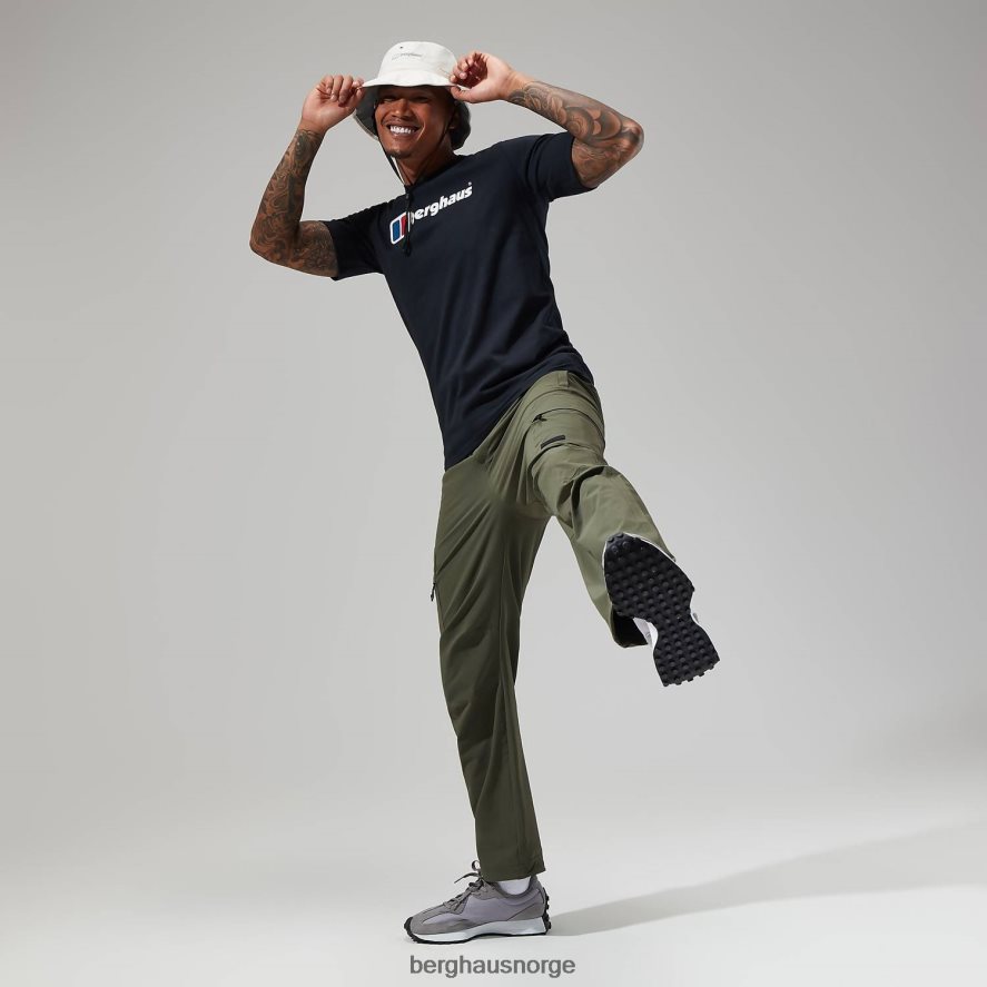 økologisk stor klassisk logo-t-skjorte Berghaus menn svart F262D6205 klær