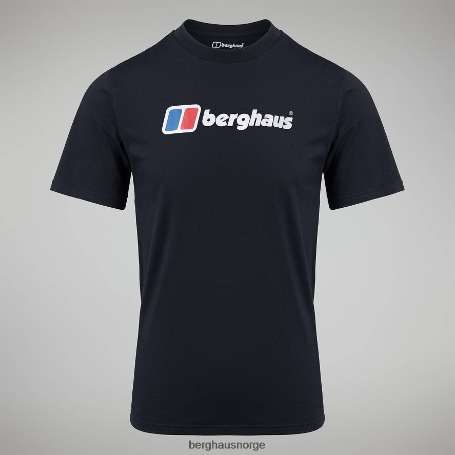 økologisk stor klassisk logo-t-skjorte Berghaus menn svart F262D6205 klær