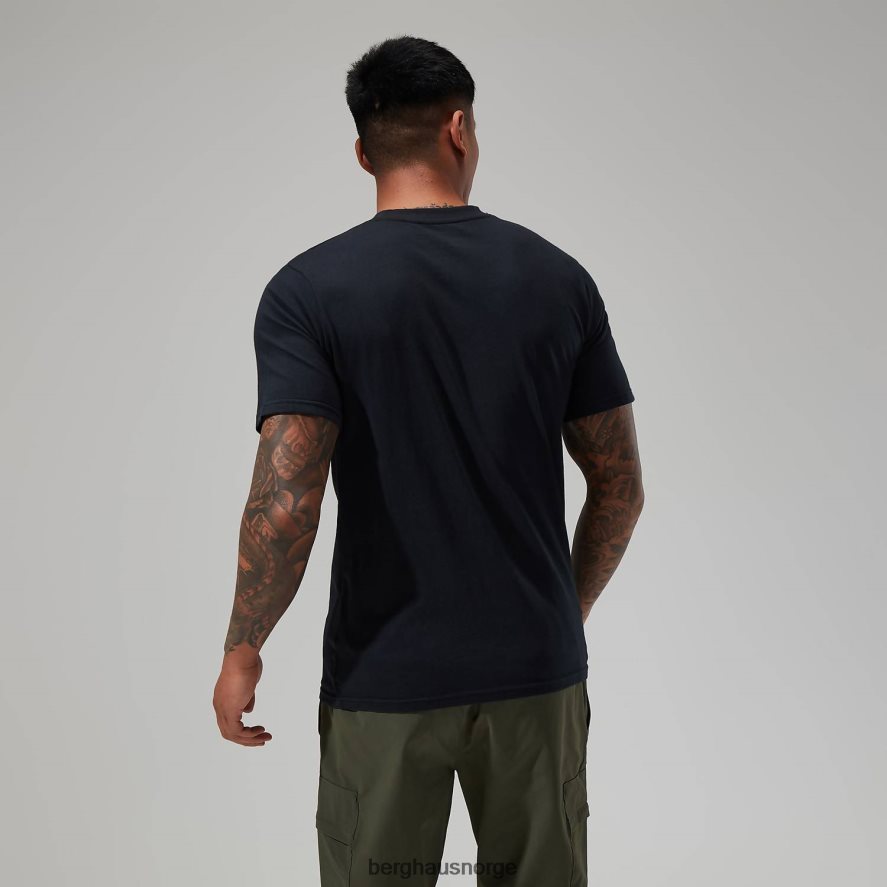 økologisk stor klassisk logo-t-skjorte Berghaus menn svart F262D6205 klær