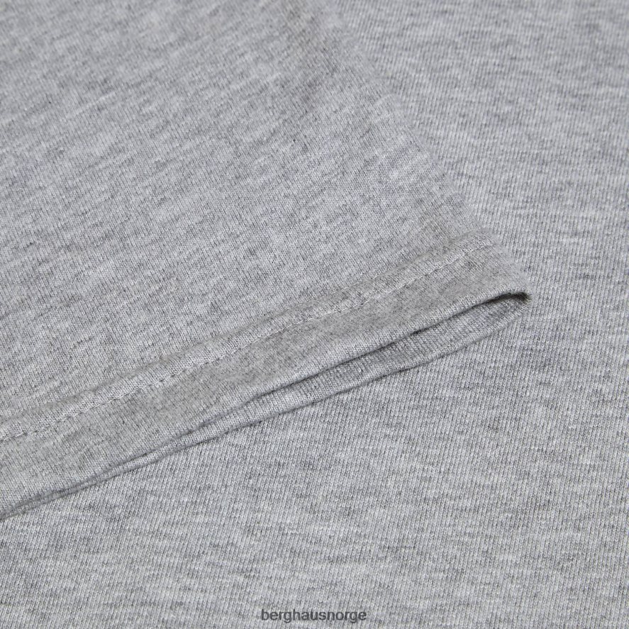 logo-t-skjorte foran og bak Berghaus menn mørk grå F262D6216 klær