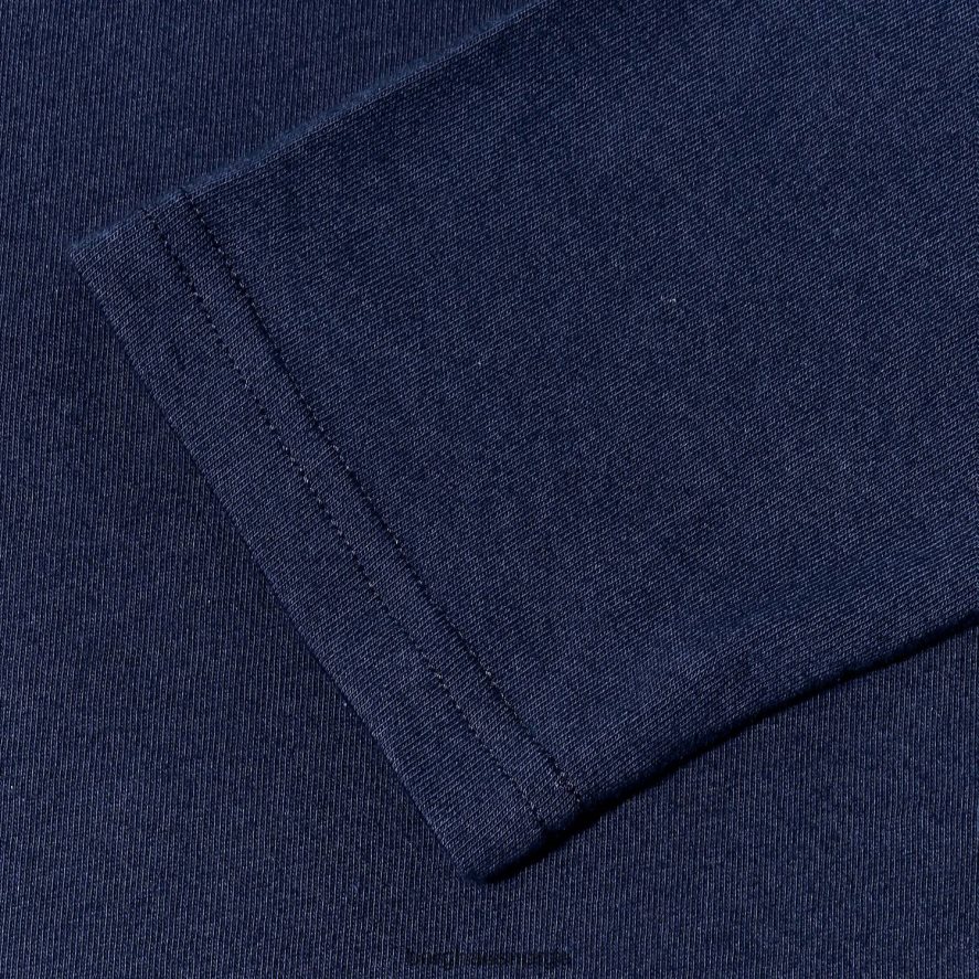 organisk langermet t-skjorte med stor logo Berghaus menn mørke blå F262D6219 klær