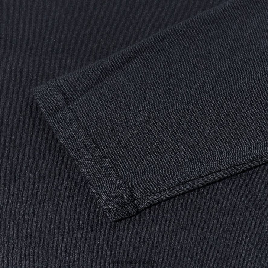 organisk langermet t-skjorte med stor logo Berghaus menn svart F262D6217 klær