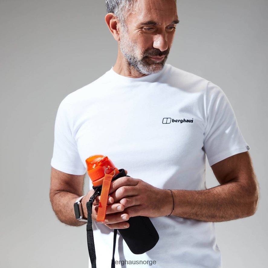 snowdon fargelogo med kortermet t-skjorte Berghaus menn hvit F262D6190 klær