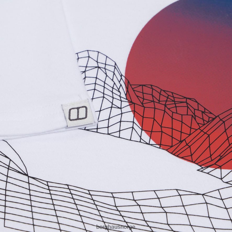 snowdon fargelogo med kortermet t-skjorte Berghaus menn hvit F262D6190 klær