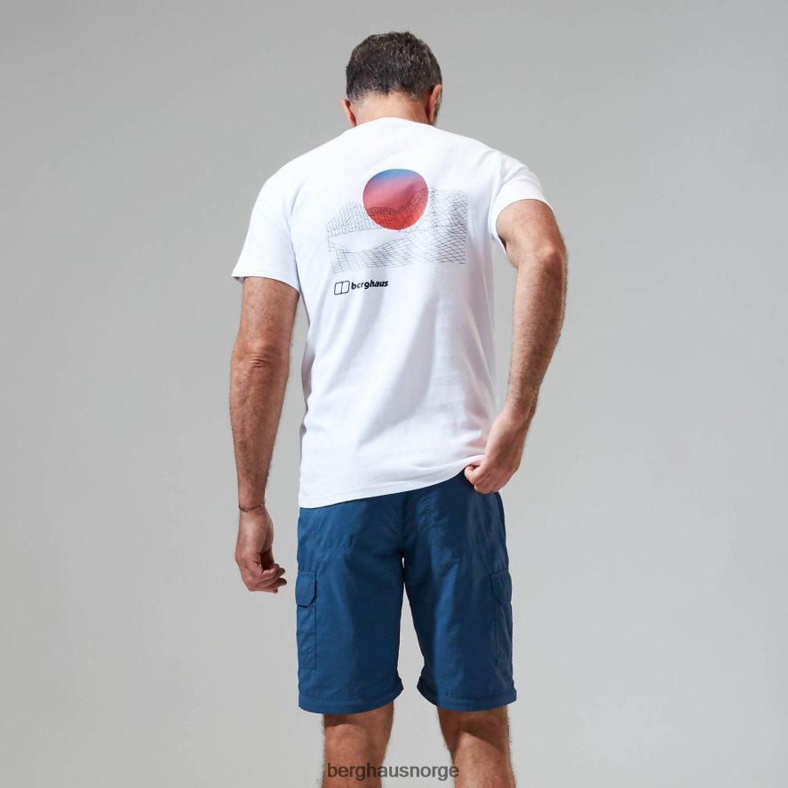 snowdon fargelogo med kortermet t-skjorte Berghaus menn hvit F262D6190 klær