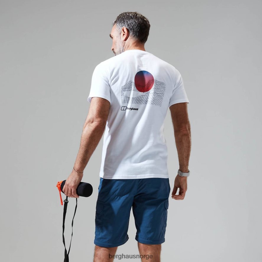 snowdon fargelogo med kortermet t-skjorte Berghaus menn hvit F262D6190 klær