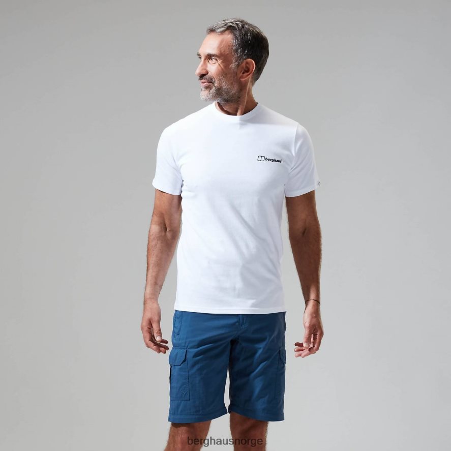snowdon fargelogo med kortermet t-skjorte Berghaus menn hvit F262D6190 klær