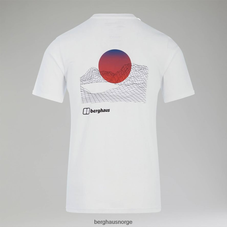 snowdon fargelogo med kortermet t-skjorte Berghaus menn hvit F262D6190 klær