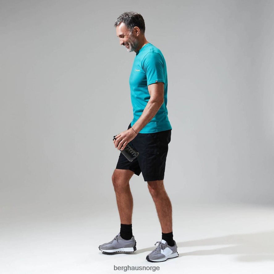 snowdon fargelogo med kortermet t-skjorte Berghaus menn mørk turkis F262D6189 klær