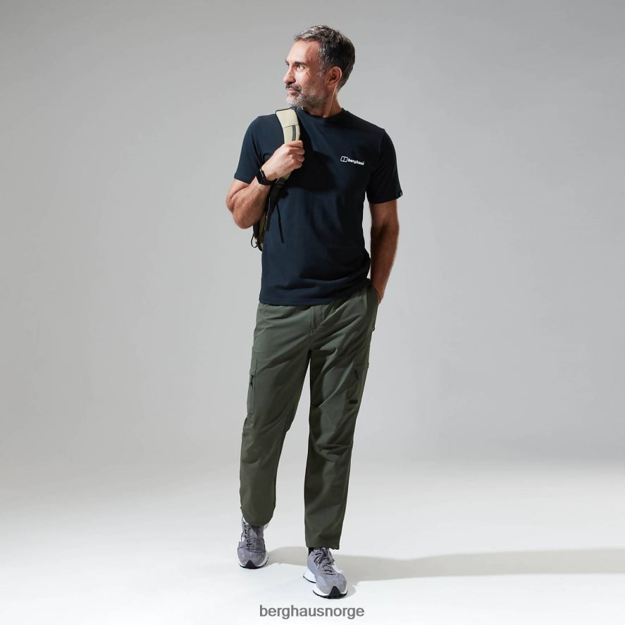 snowdon fargelogo med kortermet t-skjorte Berghaus menn svart F262D6191 klær