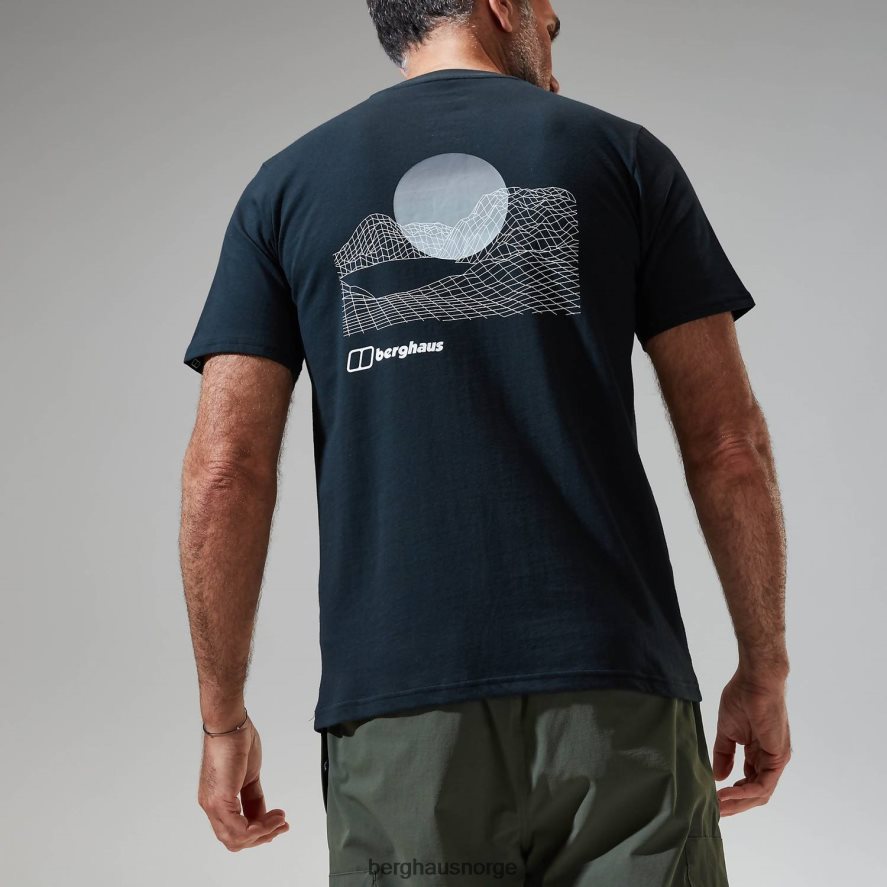 snowdon fargelogo med kortermet t-skjorte Berghaus menn svart F262D6191 klær