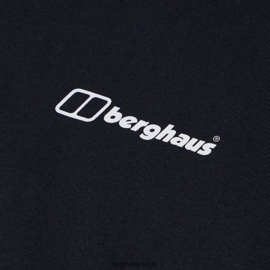 snowdon fargelogo med kortermet t-skjorte Berghaus menn svart F262D6191 klær