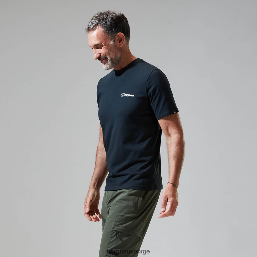 snowdon fargelogo med kortermet t-skjorte Berghaus menn svart F262D6191 klær