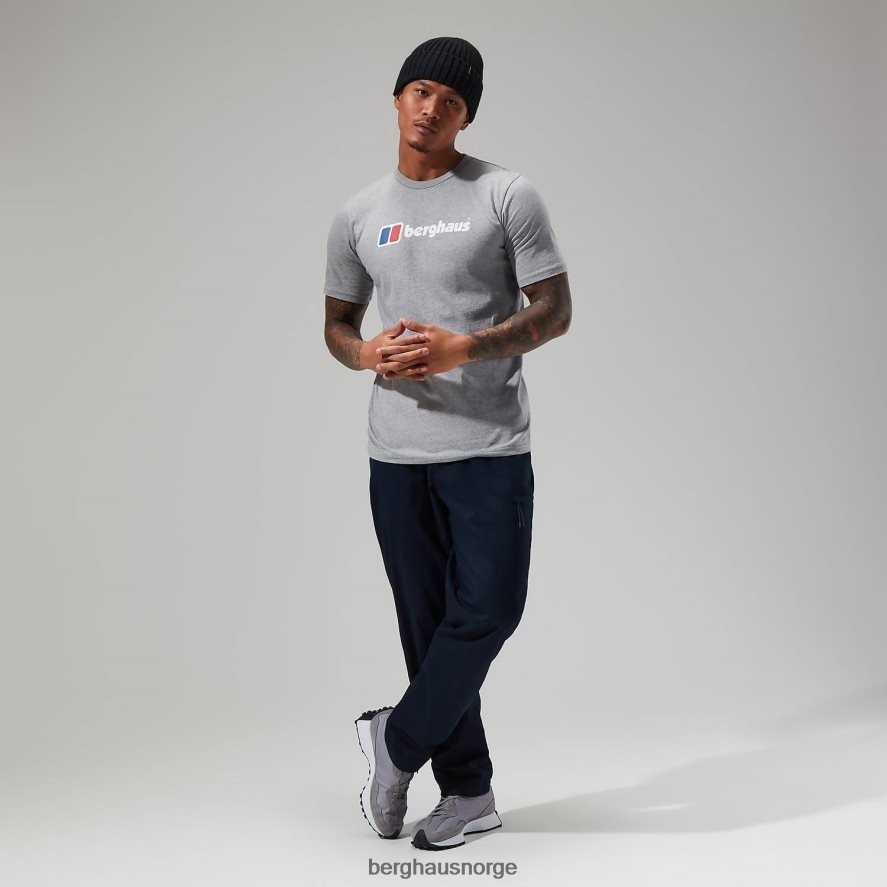 stor klassisk logo-t-skjorte Berghaus menn mørk grå F262D6208 klær