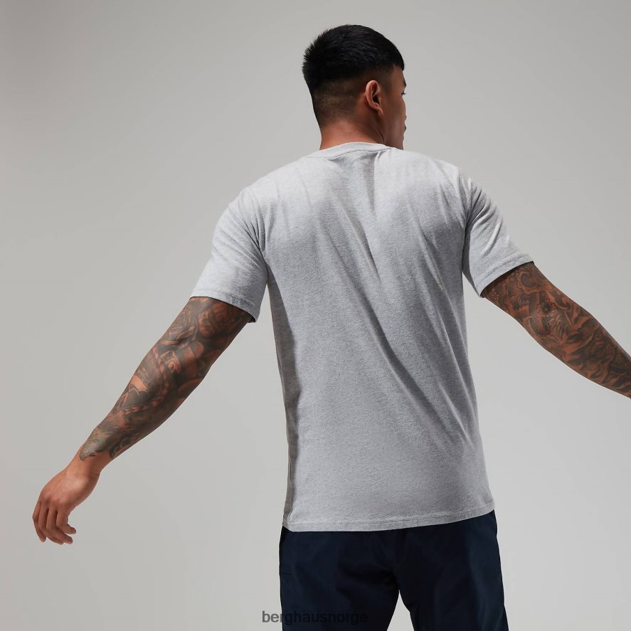 stor klassisk logo-t-skjorte Berghaus menn mørk grå F262D6208 klær