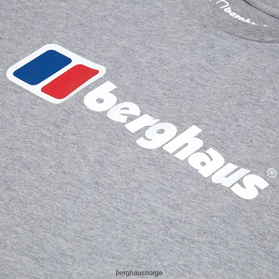 stor klassisk logo-t-skjorte Berghaus menn mørk grå F262D6208 klær