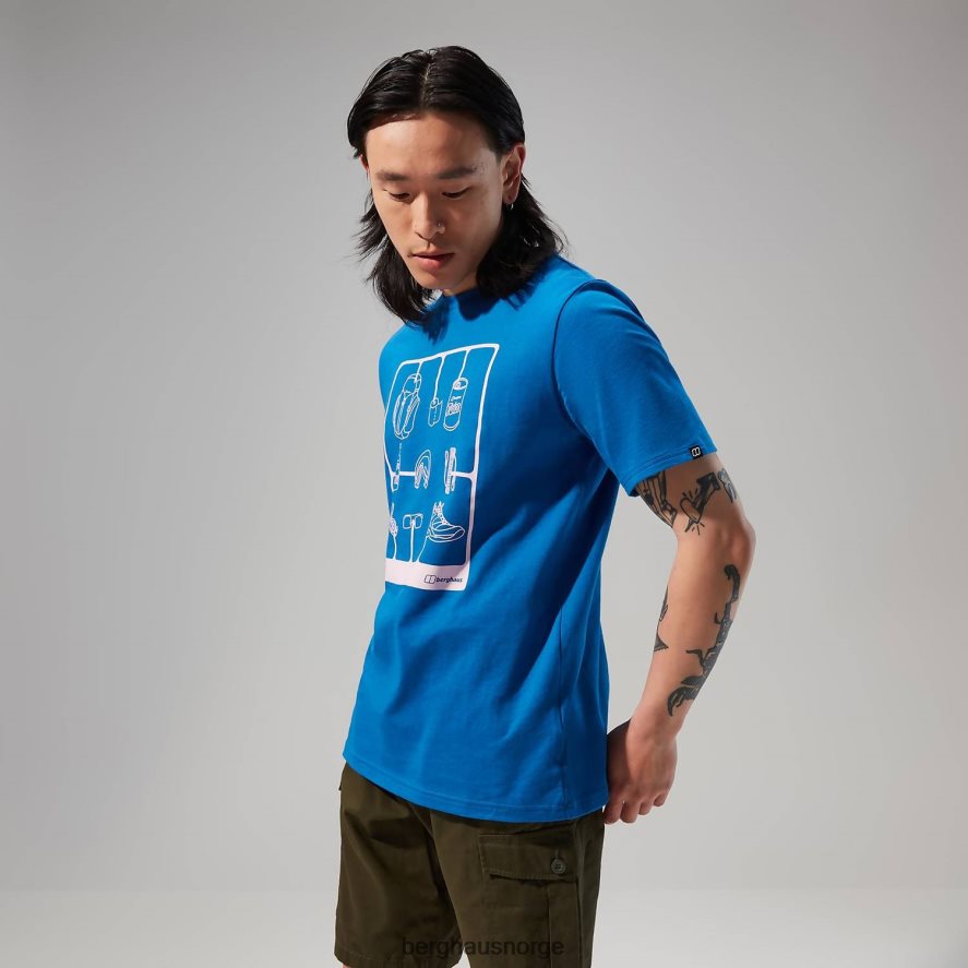 turpakke kortermet t-skjorte Berghaus menn blå F262D6178 klær