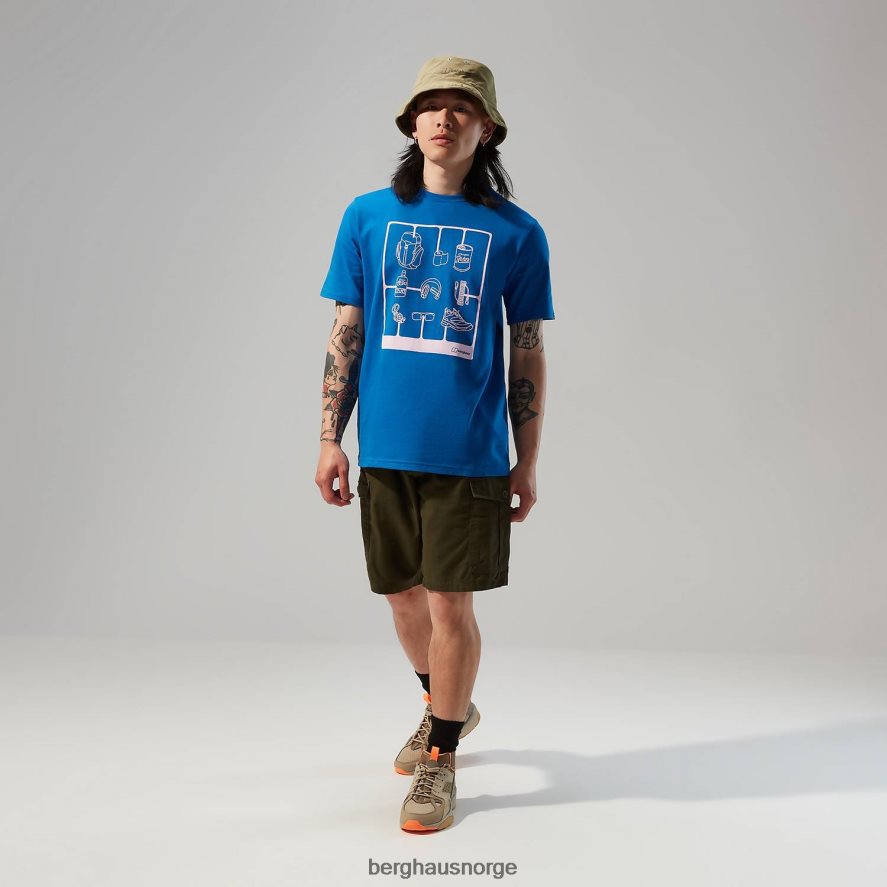 turpakke kortermet t-skjorte Berghaus menn blå F262D6178 klær