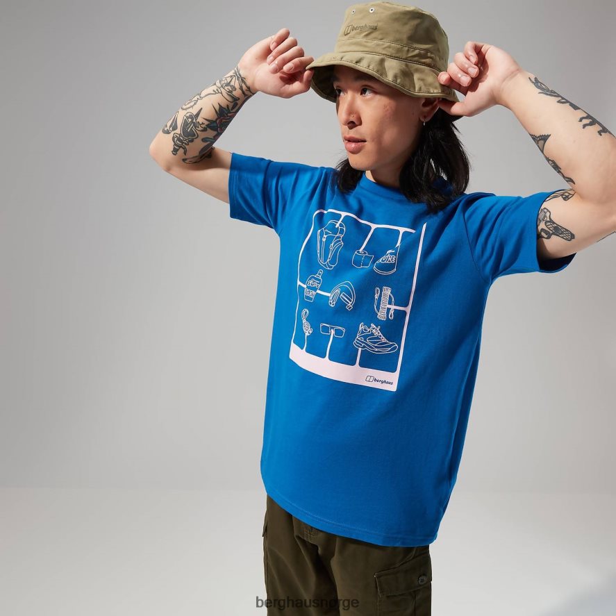 turpakke kortermet t-skjorte Berghaus menn blå F262D6178 klær