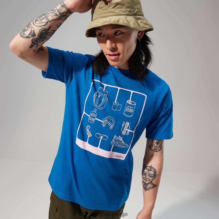 turpakke kortermet t-skjorte Berghaus menn blå F262D6178 klær