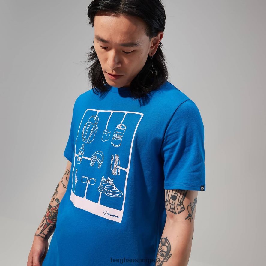 turpakke kortermet t-skjorte Berghaus menn blå F262D6178 klær