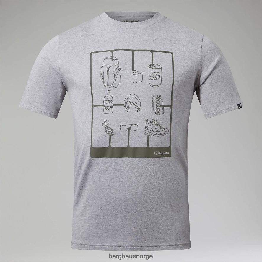 turpakke kortermet t-skjorte Berghaus menn mørk grå F262D6180 klær