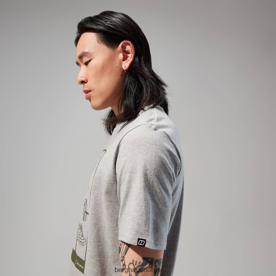 turpakke kortermet t-skjorte Berghaus menn mørk grå F262D6180 klær