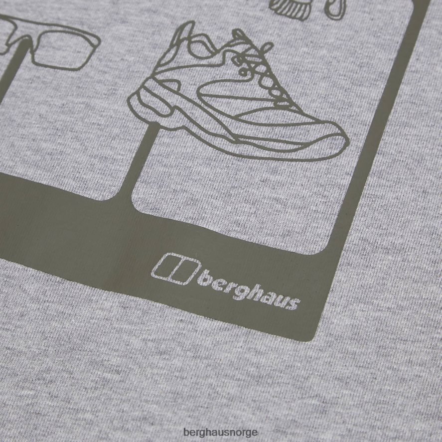 turpakke kortermet t-skjorte Berghaus menn mørk grå F262D6180 klær