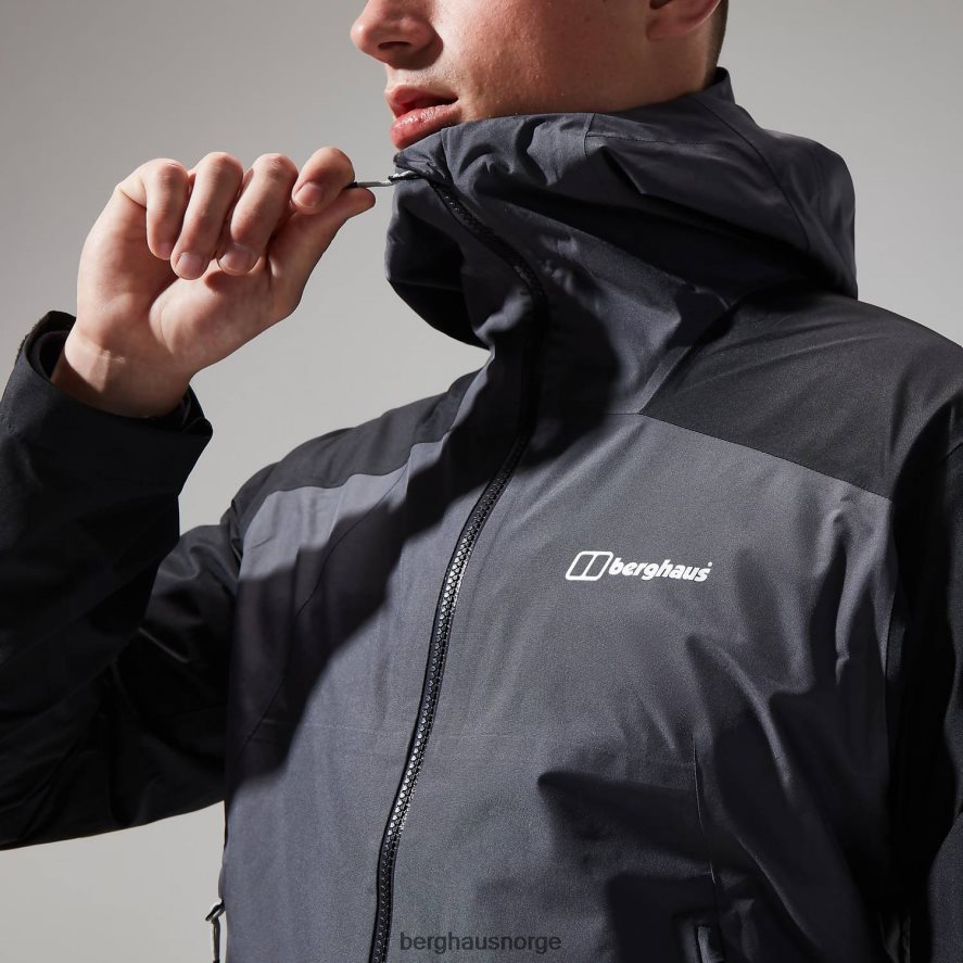 Paclite peak ventilert jakke Berghaus menn grå/svart F262D638 klær